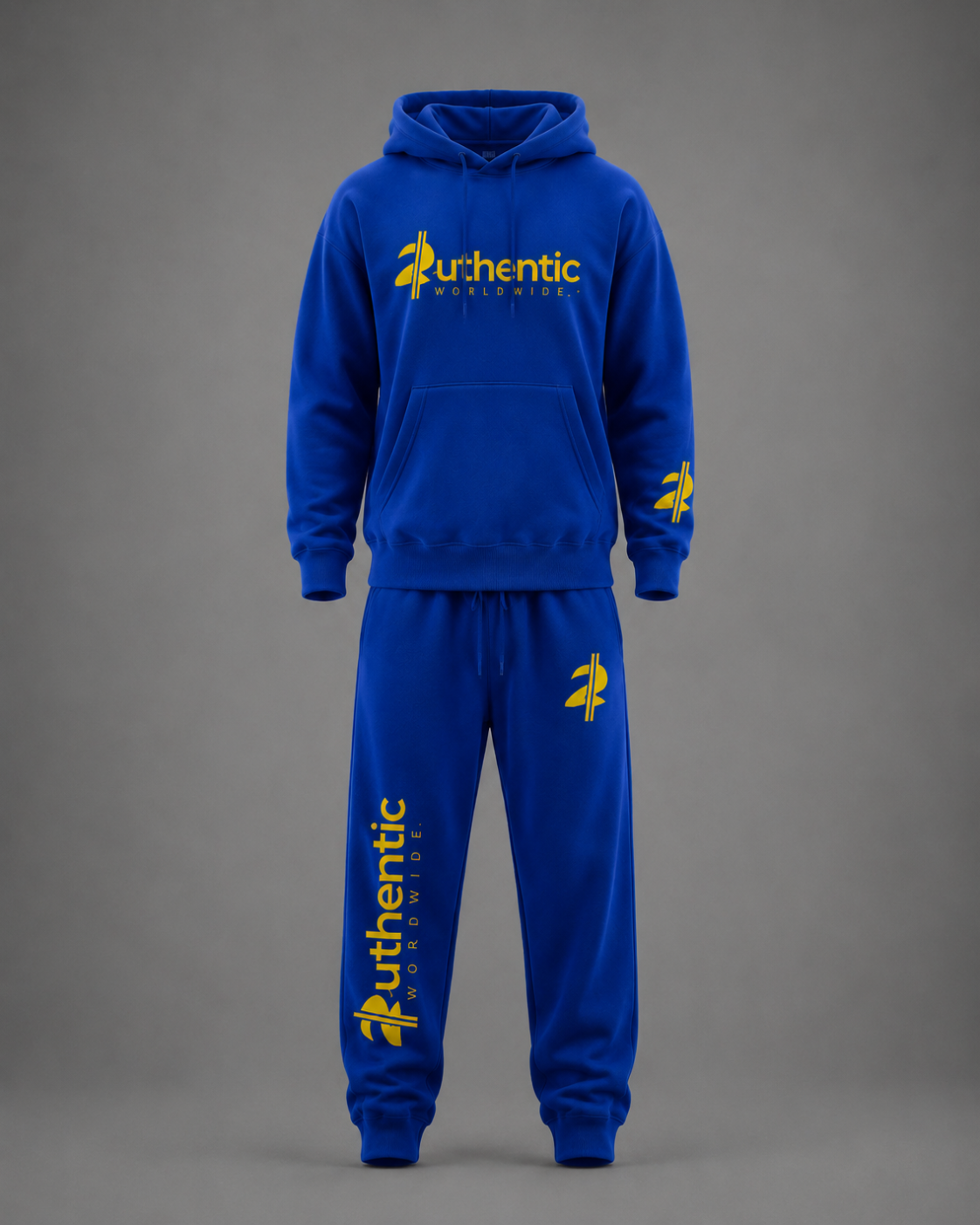 Authentic Royal Blue Signature Tracksuit Set