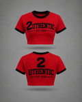 Authentic Red Signature Crop T-Shirt